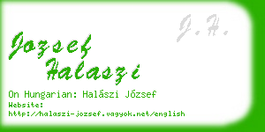 jozsef halaszi business card